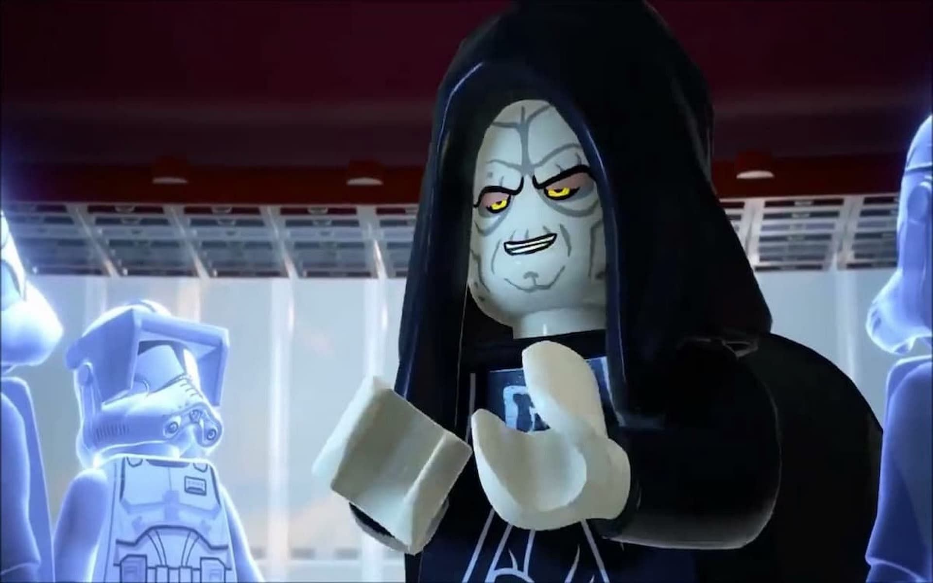 Palpatine memorably refers to himself as &quot;The Senate&quot; (Image via TT Games)