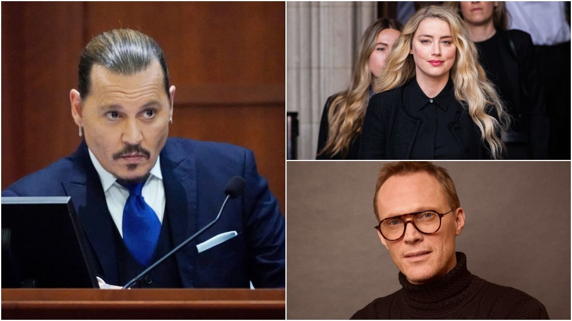 Johnny Depp says that Amber Heard despised Paul Bettany and demeaned his son (Images via Steve Helber, Samir Hussein and Emily Assiran/Getty Images)