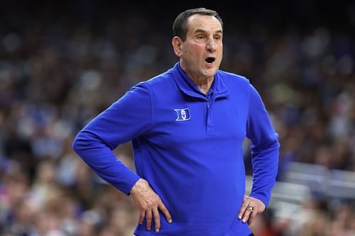 Coach K during his final tournament run with the Duke Blue Devils