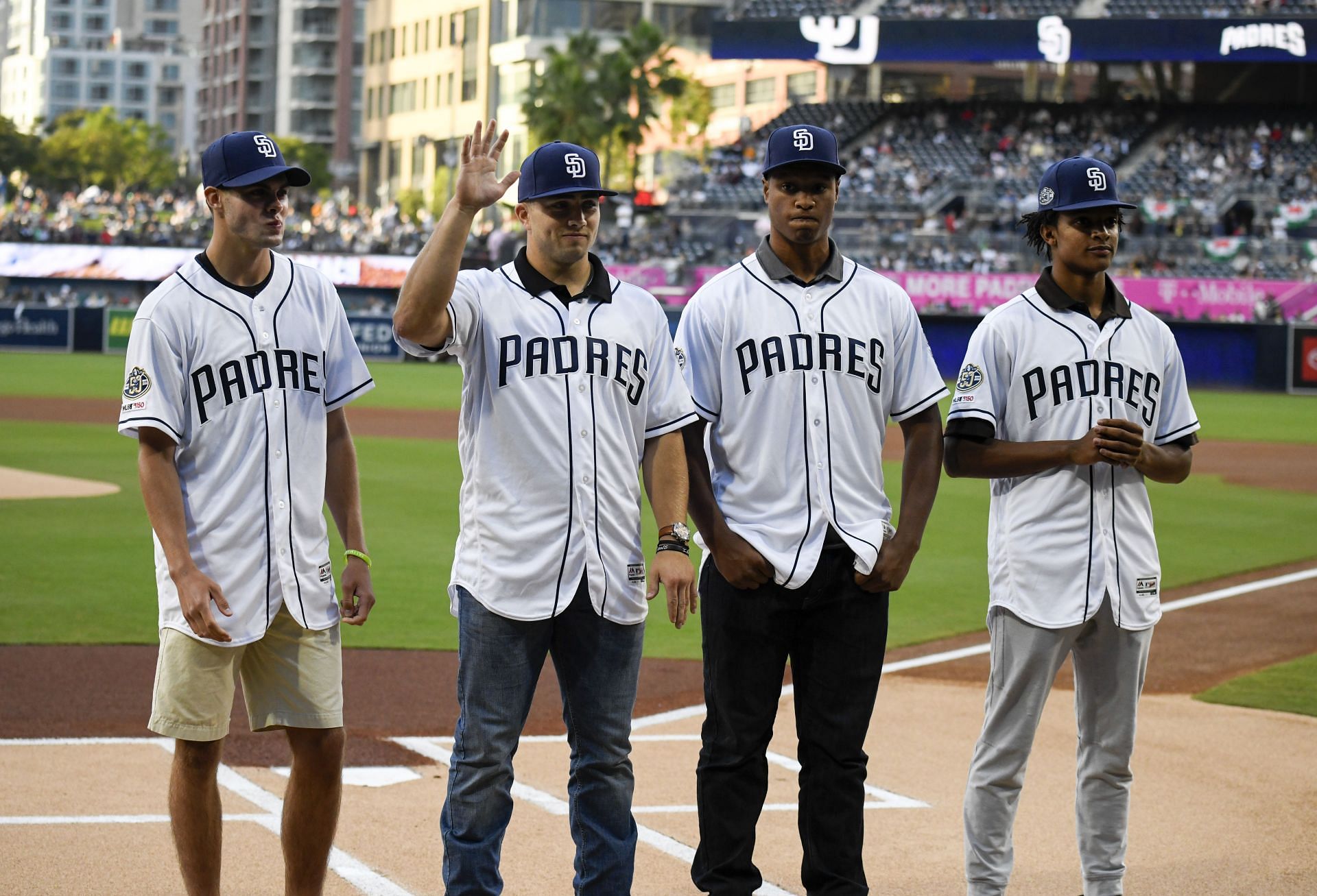 From left, Matt Brash, Logan Driscoll, Joshua Mears, and C..J. Abrams