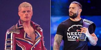 Cody Rhodes reacts to him and Roman Reigns being advertised as the faces of WWE