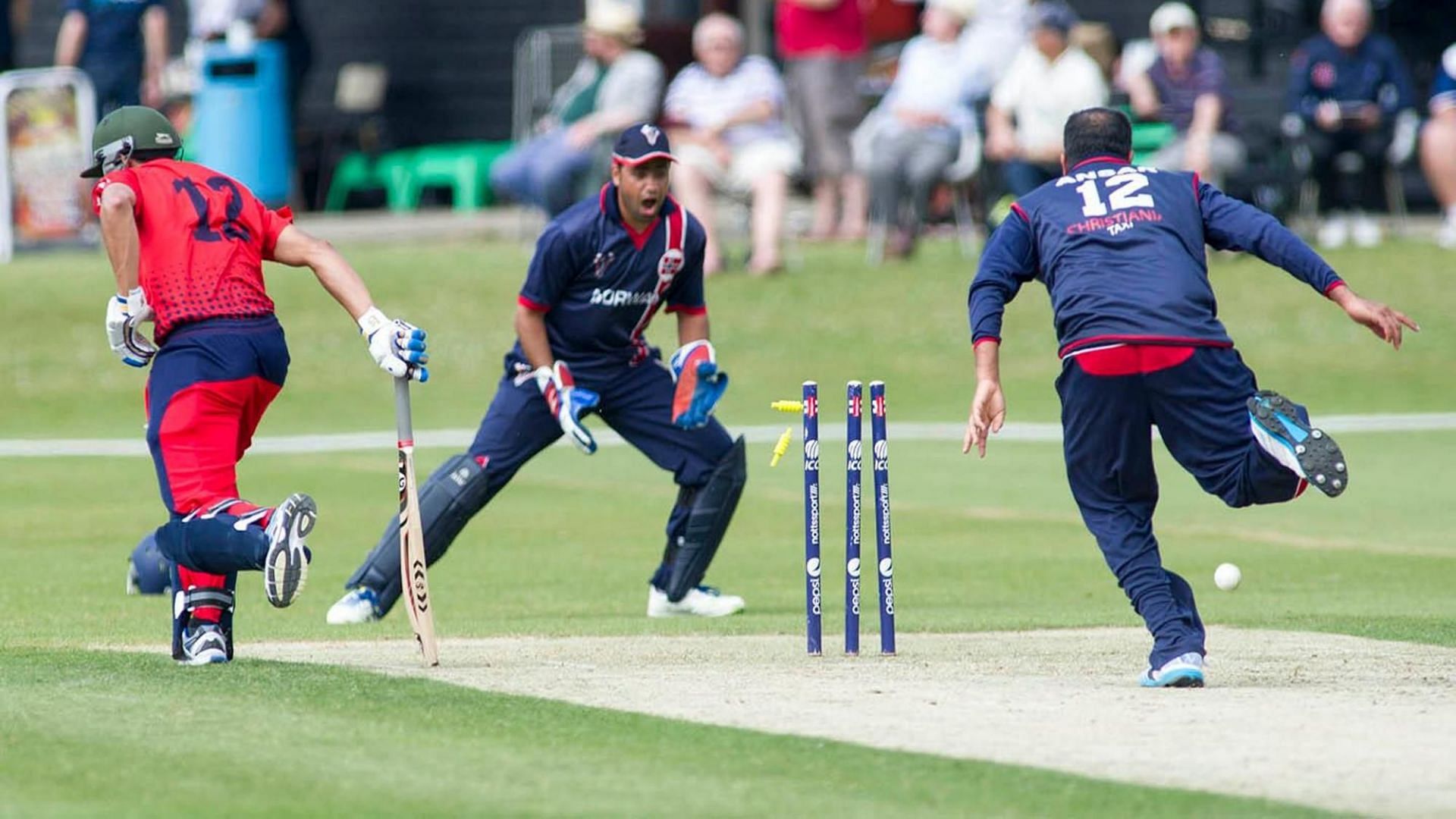 The Norway cricket team in action (Image Courtesy: ICC)