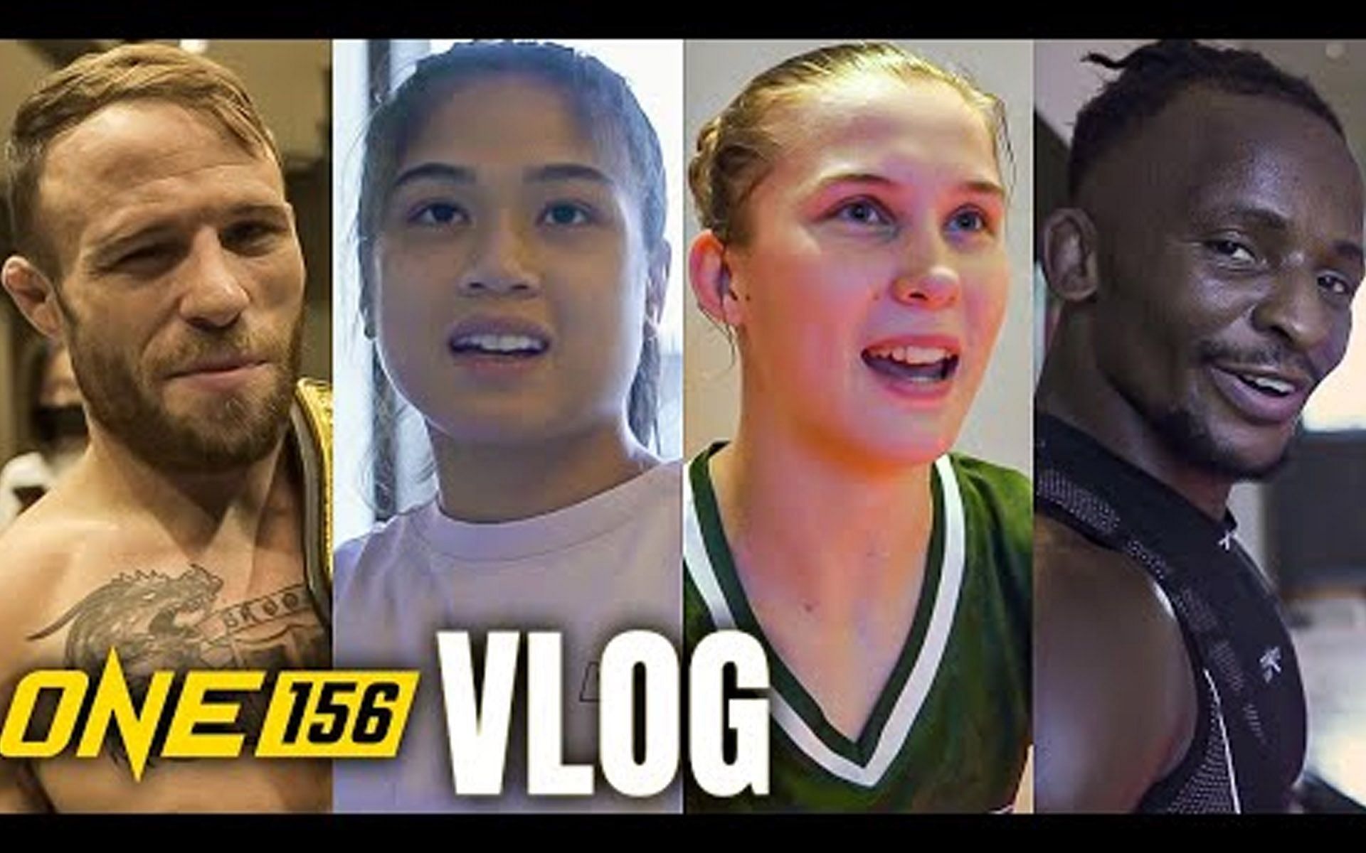 (From left to right) Jarred Brooks, Jackie Buntan, Smilla Sundell, Bokang Masunyane and more are featured in the latest ONE vlog. | [Photo: ONE Championship]