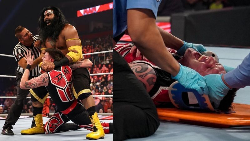 WWE Raw में वीर महान के अटैक के बाद डॉमिनिक को स्ट्रेचर पर ले जाया गया