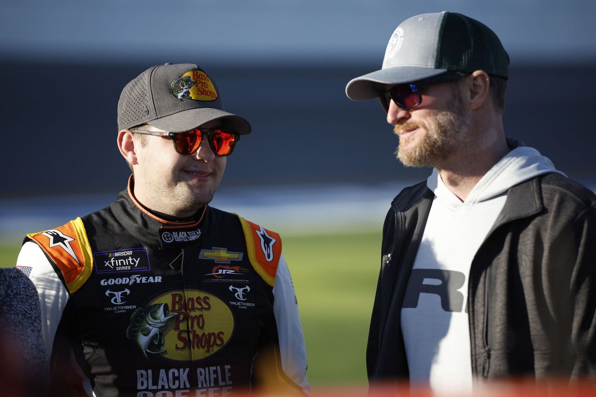 On the grid at the NASCAR Xfinity Series.