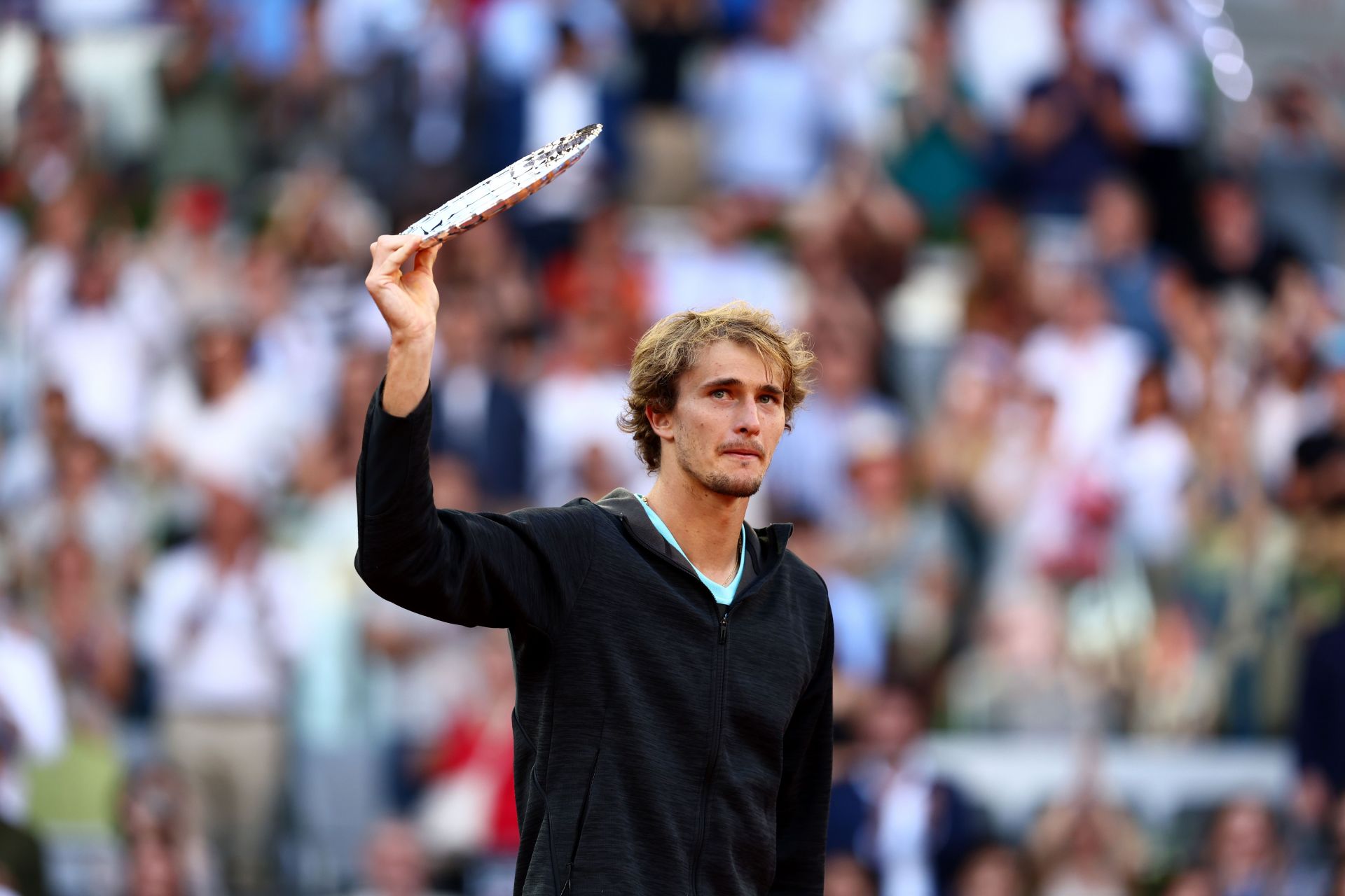 Alexander Zverev at the 2022 Mutua Madrid Open.