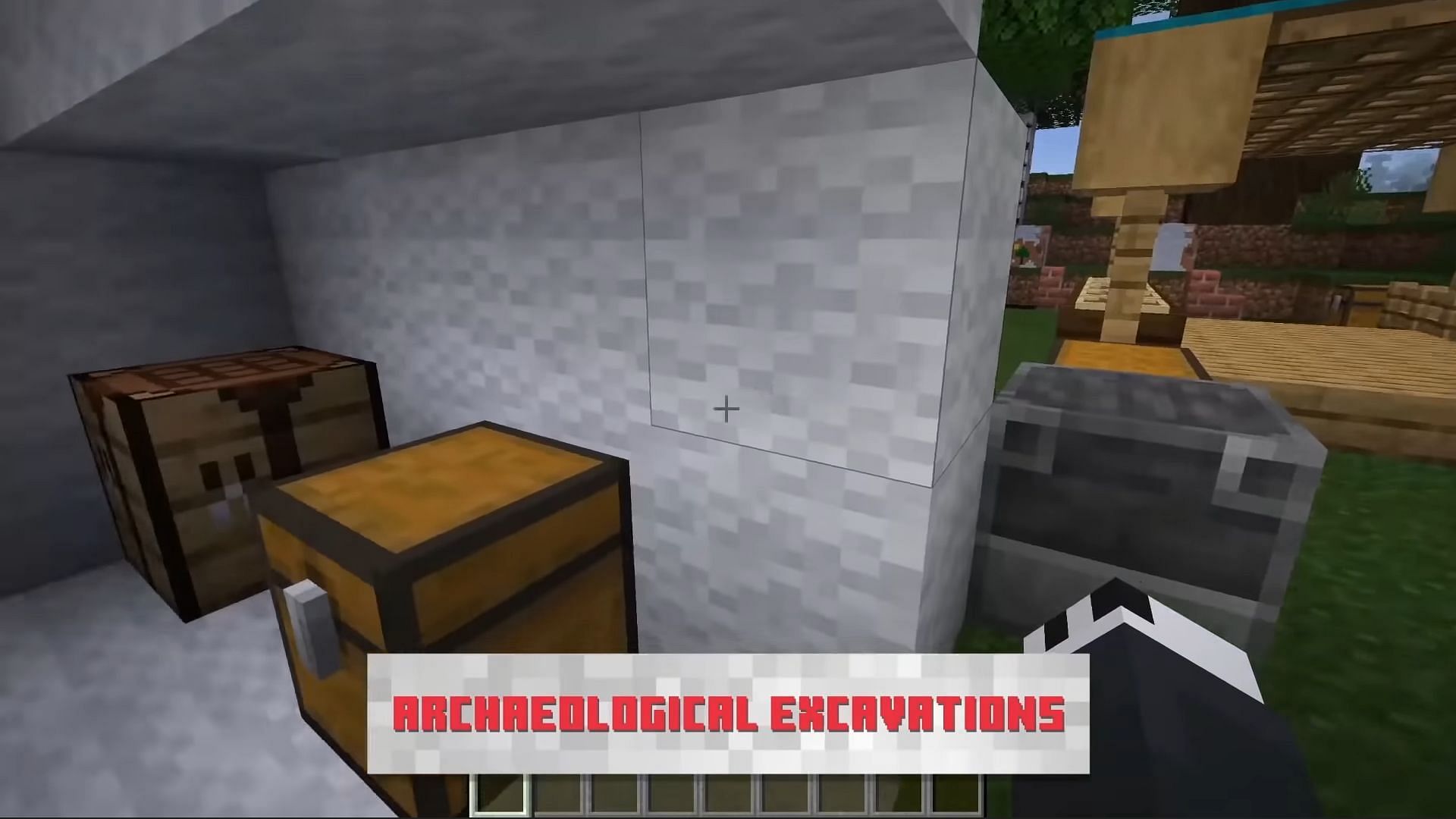 Archeology feature showcased at the Live event in 2020 (Image via Mojang)