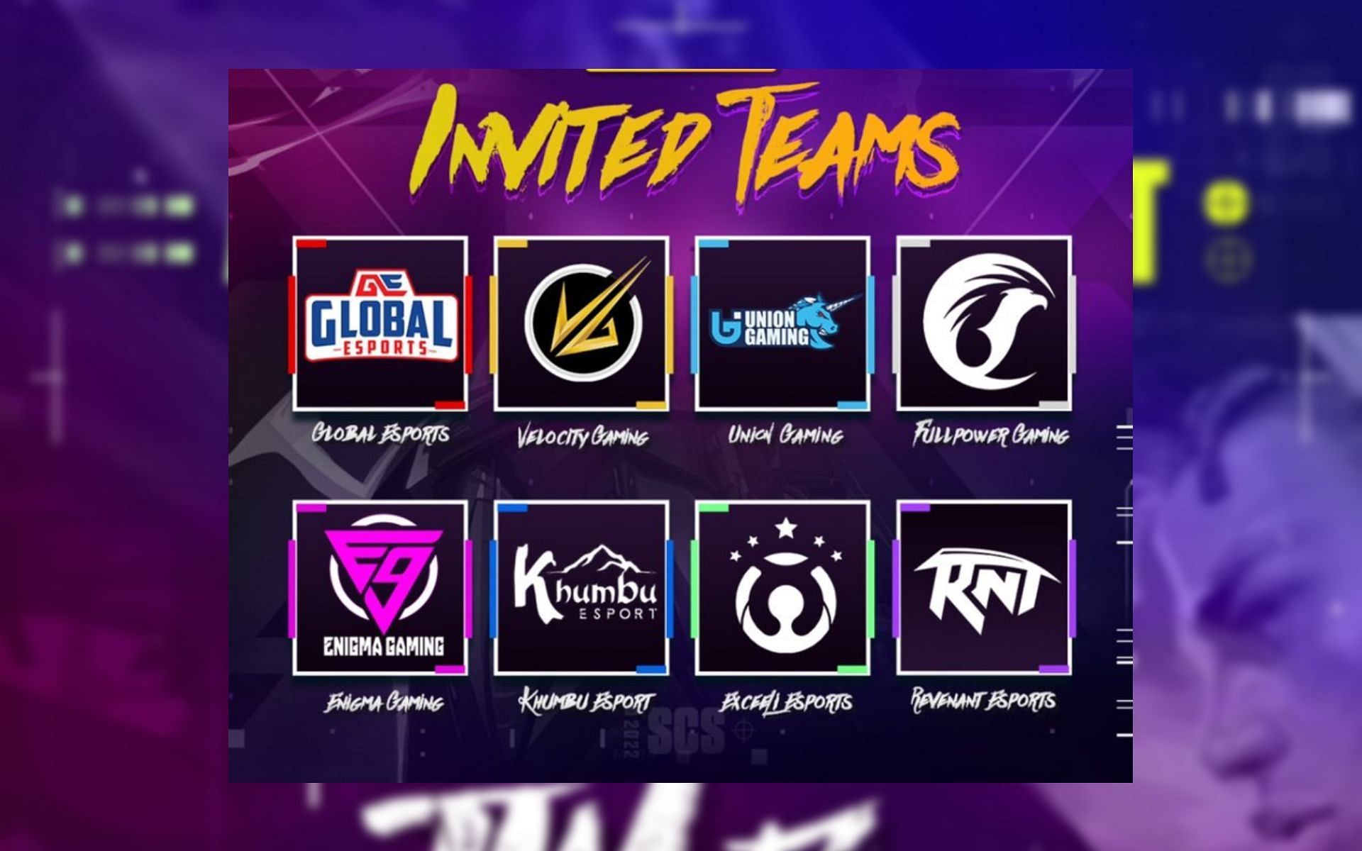 All teams who have qualified for Skyesports Valorant Champions Series (SCS) so far (Image via Sportskeeda)