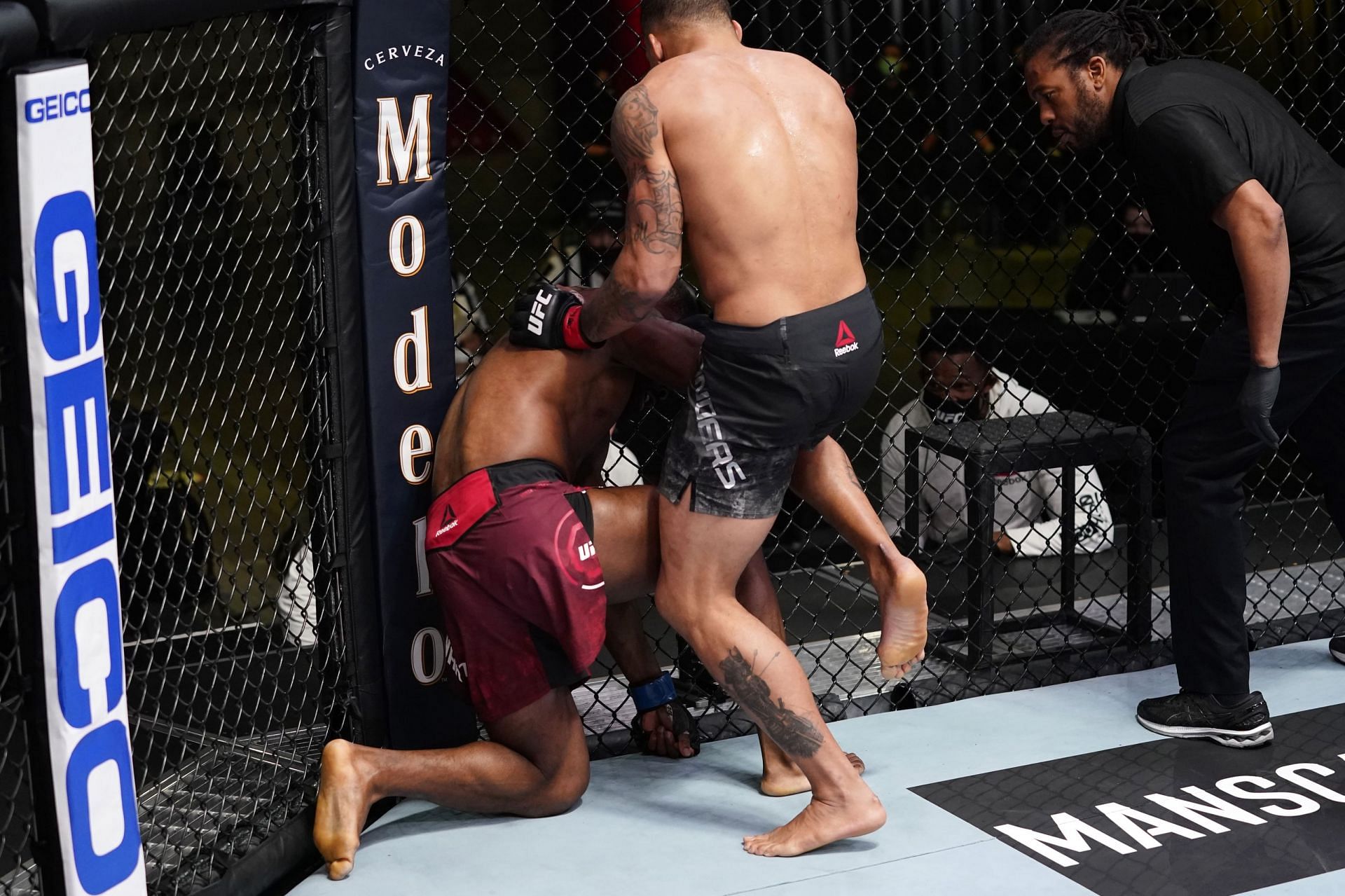 Should the knee to the head of a grounded opponent really be illegal in the octagon?