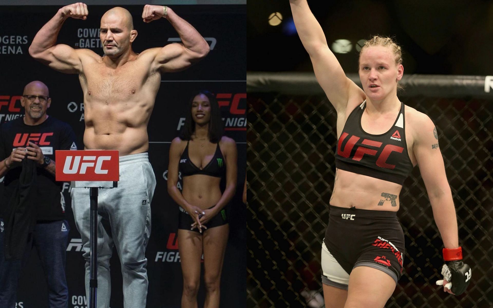 Glover Teixeira (Left) and Valentina Shevchenko (Right) (Images courtesy of @gloverteixeira Instagrama and Getty)