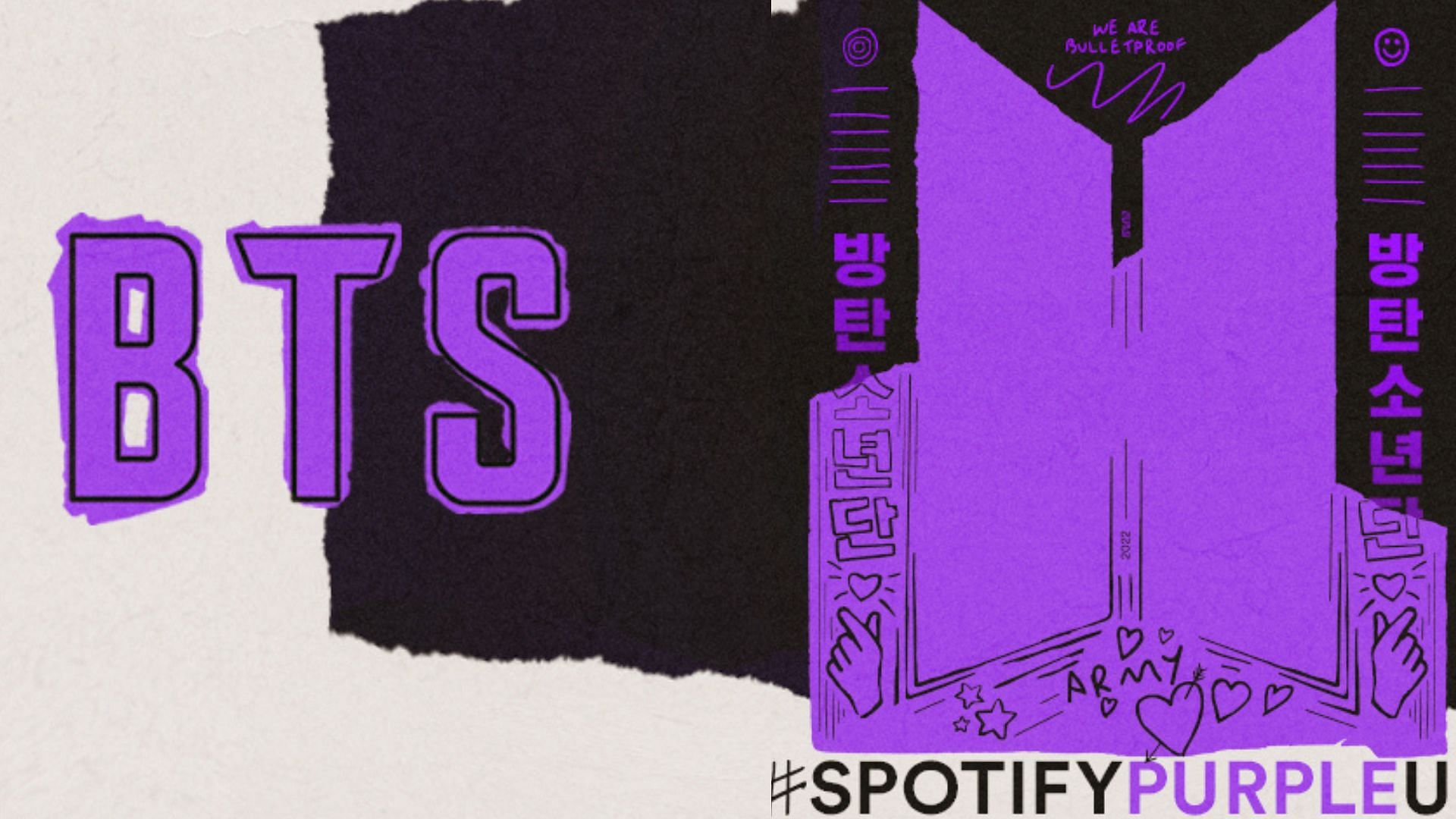 Spotify created a special banner for the group&#039;s upcoming album (Image via @SpotifyKpop/Twitter)