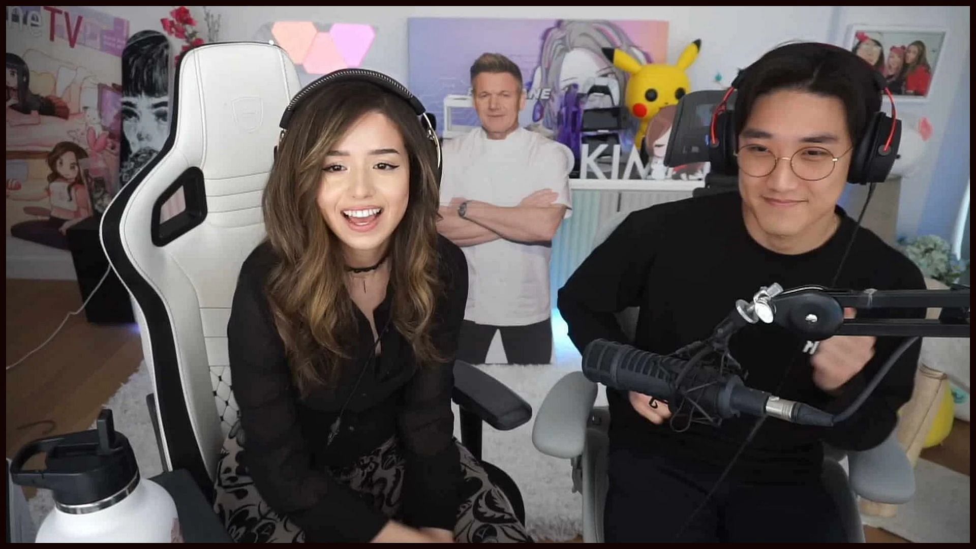 Pokimane and her rumored boyfriend Kevin have been a hot topic for some time now (Image via Twitch)