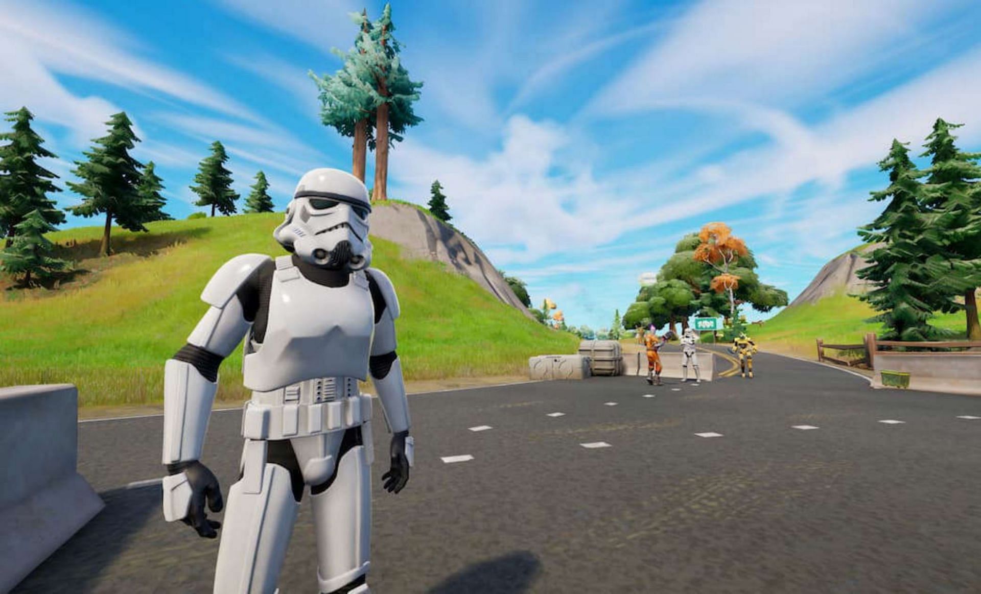Stormtrooper NPCs in Fortnite (Image via Epic Games)