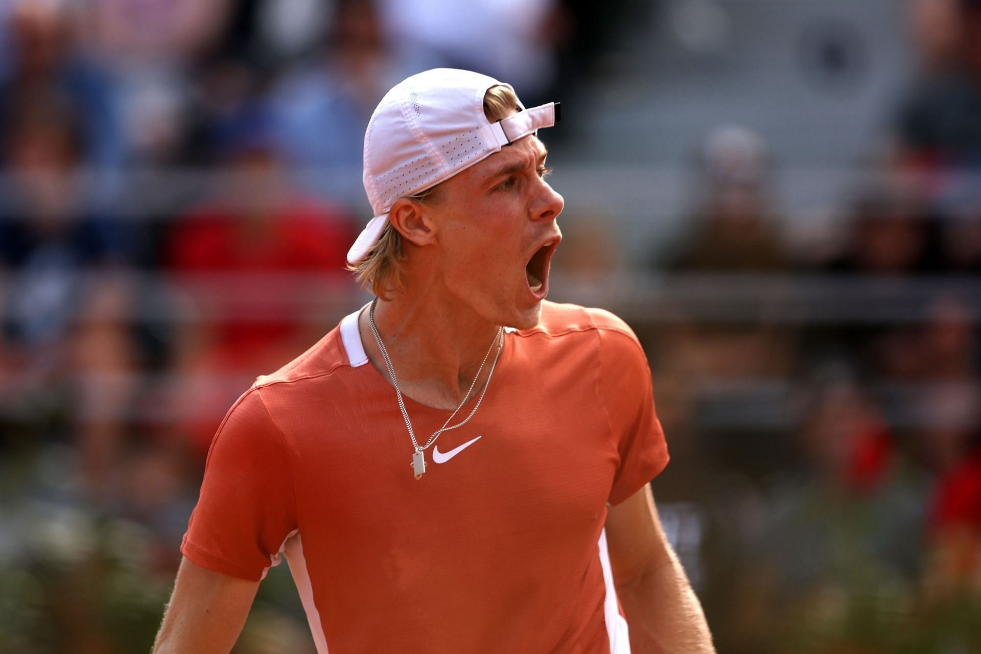 Denis Shapovalov at the 2022 Italian Open.