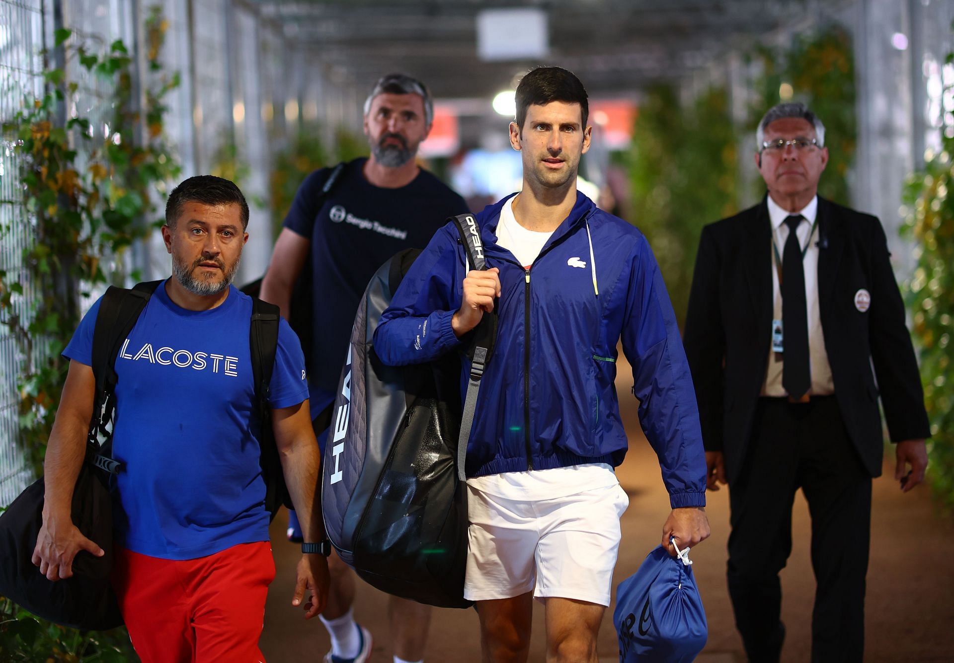 Novak Djokovic at the Mutua Madrid Open - Day Four
