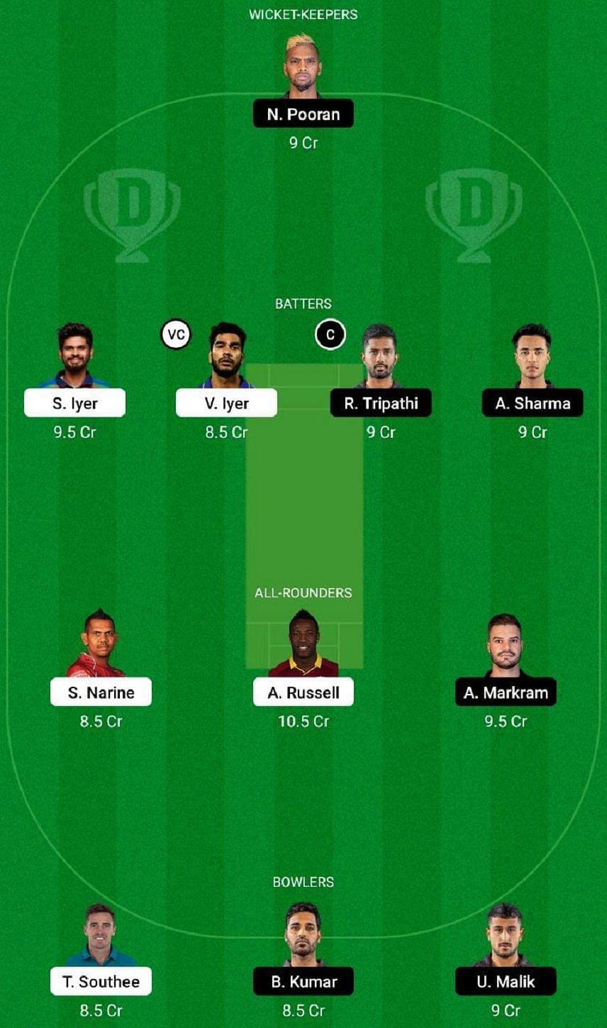 KKR vs SRH Dream11 Fantasy Tip #2 - IPL 2022.