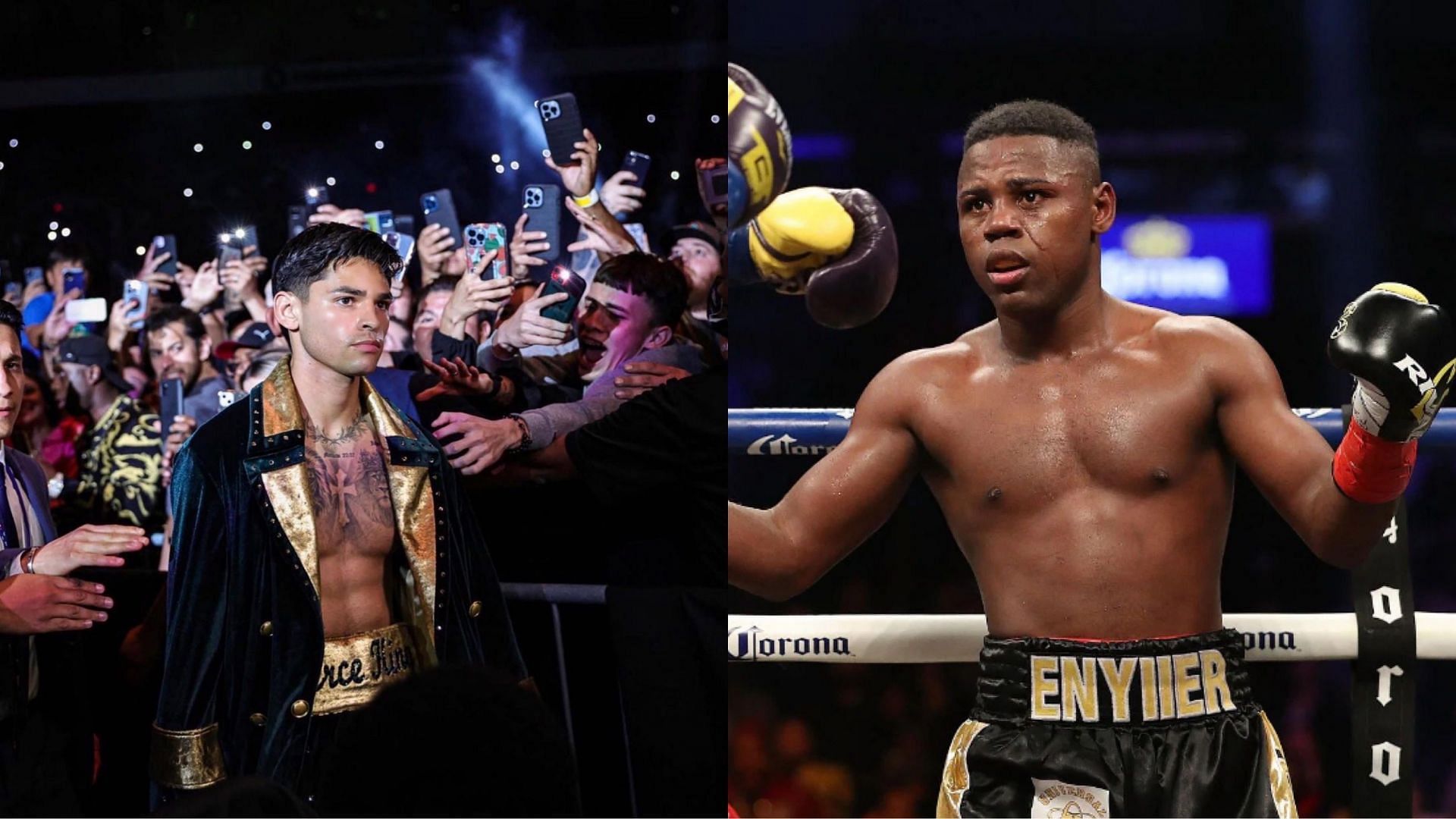 Ryan Garcia (left), Javier Fortuna (right) [Images courtesy of Instagram (@kingryan) and Getty]