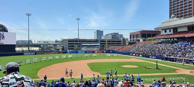 Buffalo Bills quarterback Josh Allen throws out the first pitch prior to  the first inning of a baseball game between The Toronto Blue Jays and New  York Yankees, Thursday, June 17, 2021