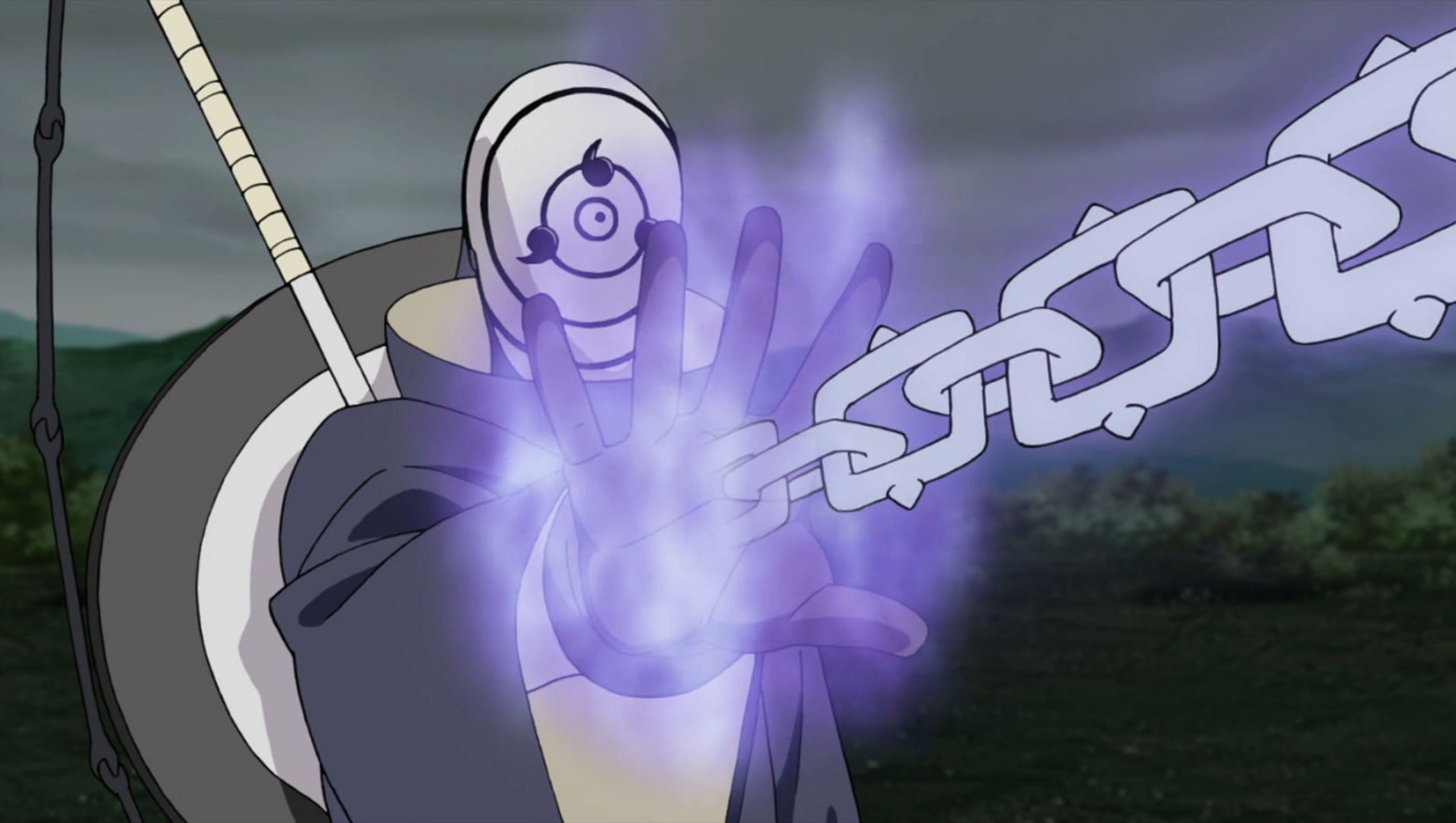 Obito releasing Demonic Statue Chains (Image via Studio Pierrot)