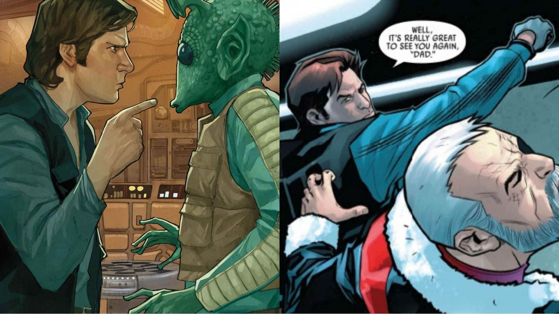 Solo and his dad (Image via Marvel Comics)