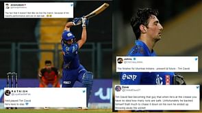 "Mumbai Indians lost the match, but found Tim David!"- Heartbroken fans hail Tim David for his monstrous hitting against SRH in IPL 2022