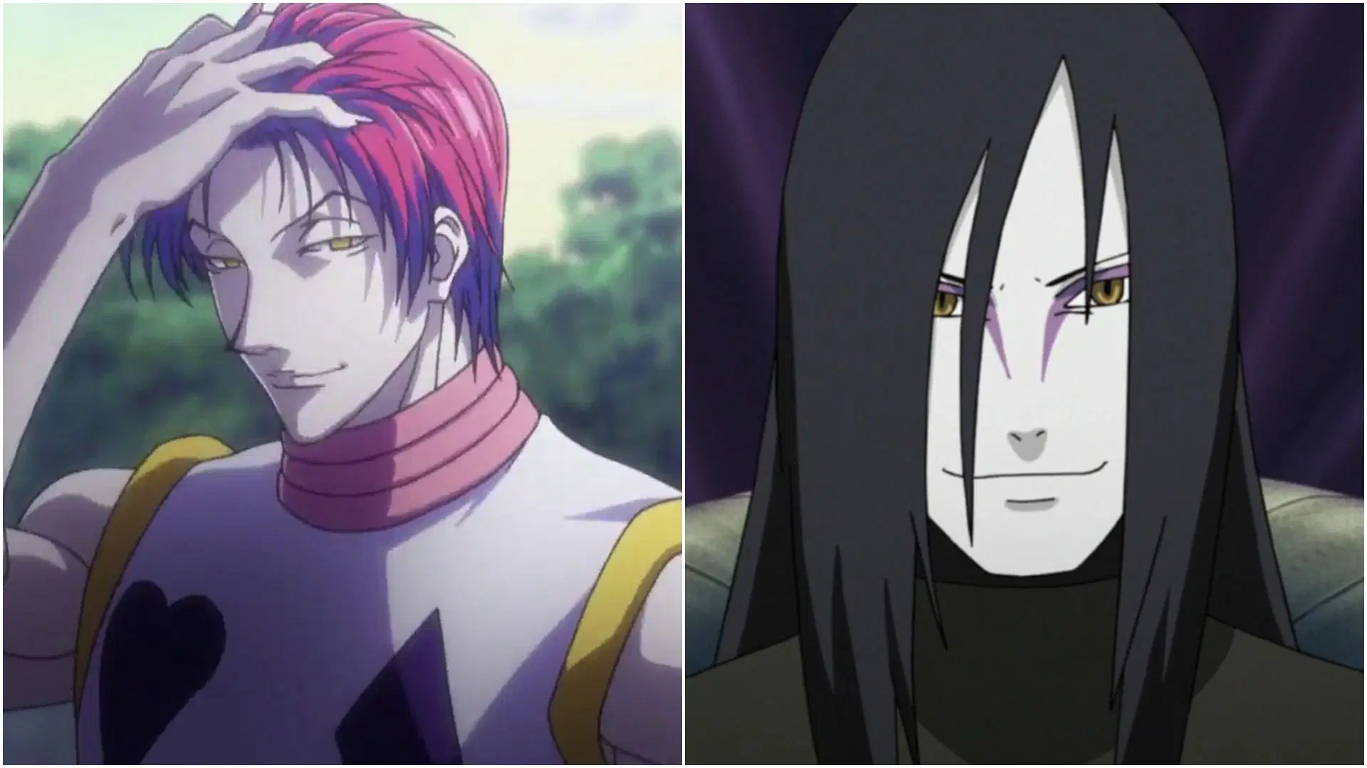 Hisoka and Orochimaru as shown in the anime (Image via Sportskeeda)