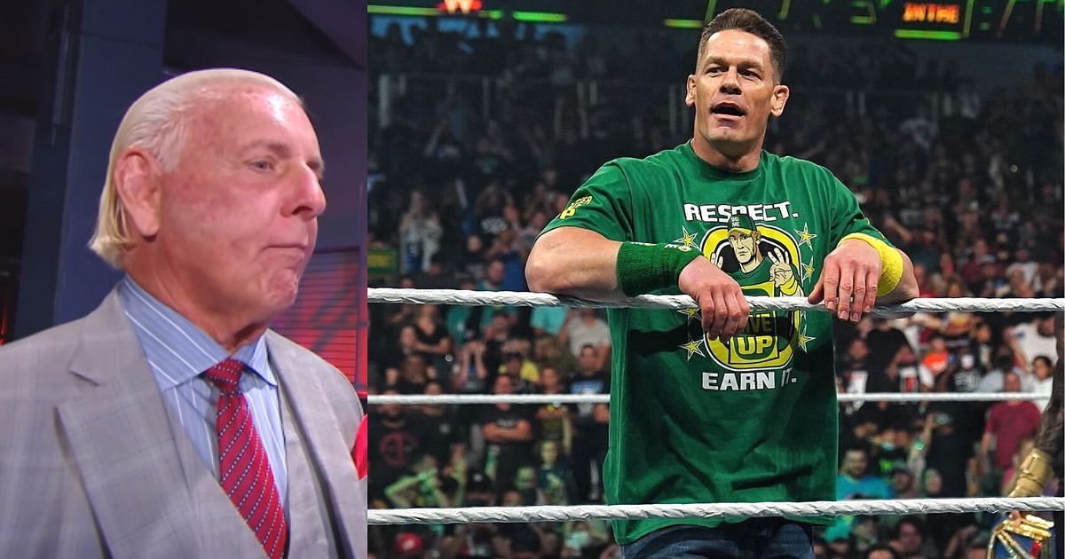16-time world champions Ric Flair and John Cena.
