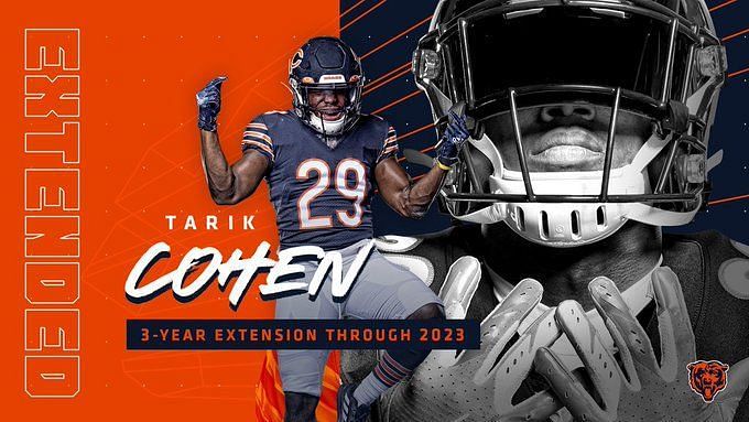 : 2020 PRESTIGE #12 TARIK COHEN BEARS FOOTBALL : Collectibles &  Fine Art