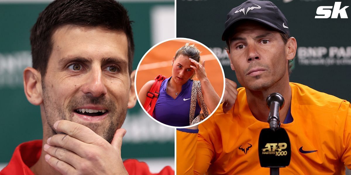 Novak Djokovic (left) and Rafael Nadal have lambasted Wimbledon for barring Russian and Belarusian players