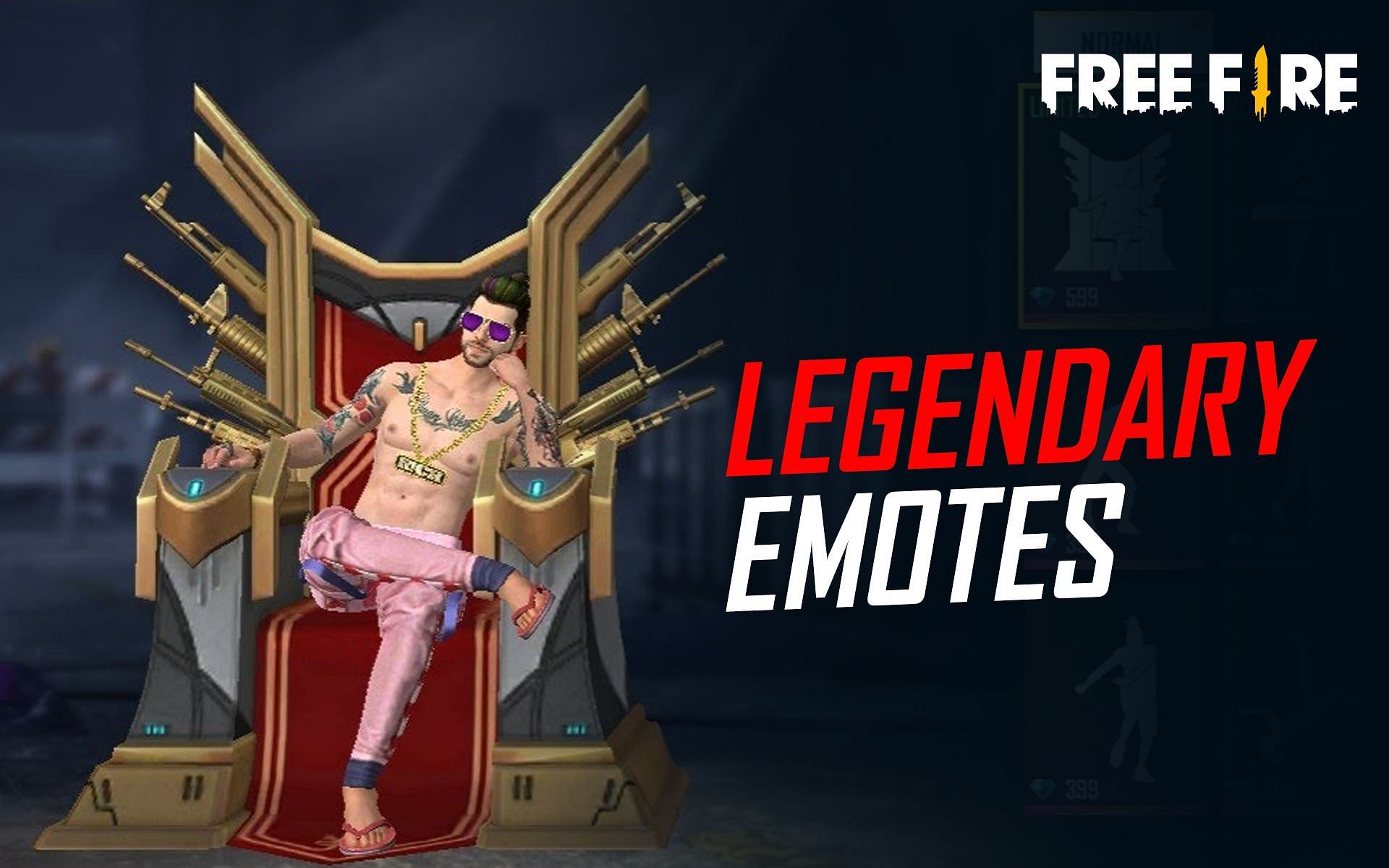 Best legendary emotes in Free Fire after the OB34 update (Image via Sportskeeda)