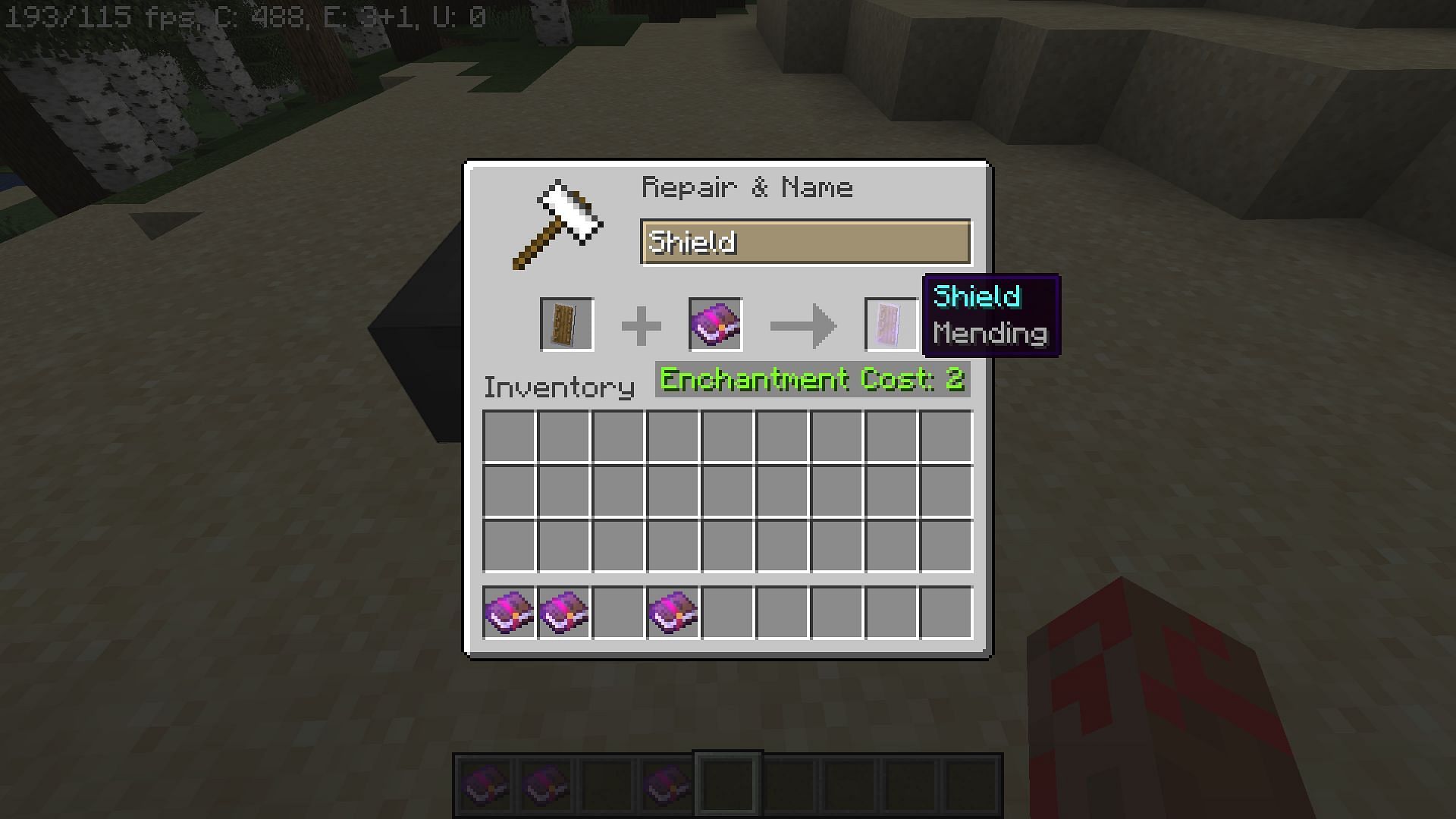 Mending is a treasure powerup that cannot be found on enchanting table (Image via Minecraft)