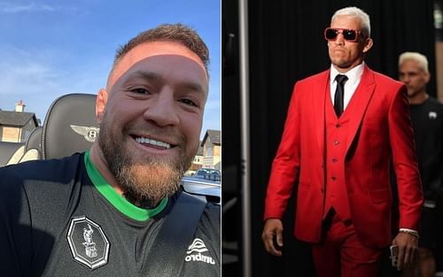 Conor McGregor (left) and Charles Oliveira (right) [Images courtesy @thenotoriousmma Instagram and @charlesdobronxs Instagram]