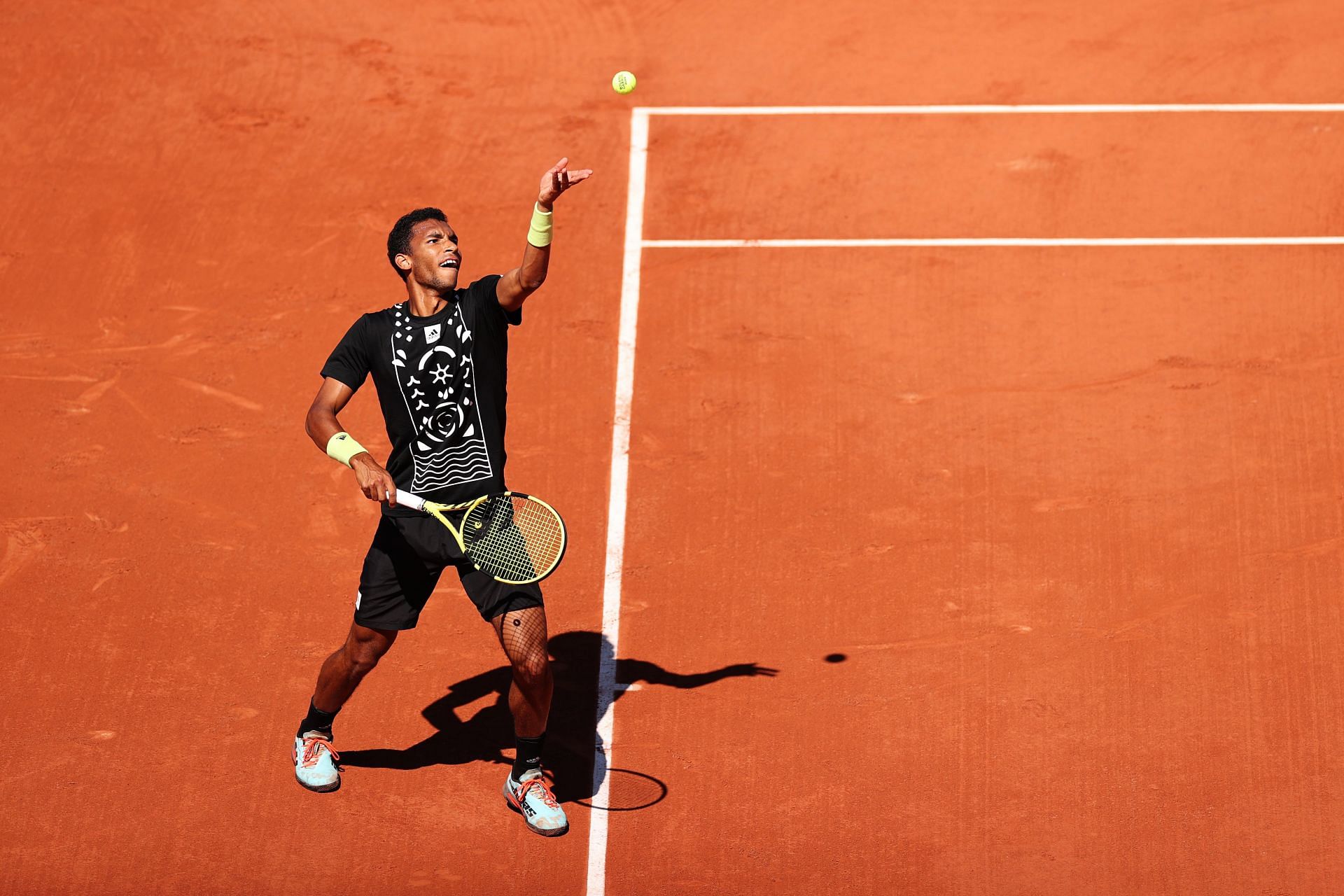 Auger-Aliassime at the 2022 French Open