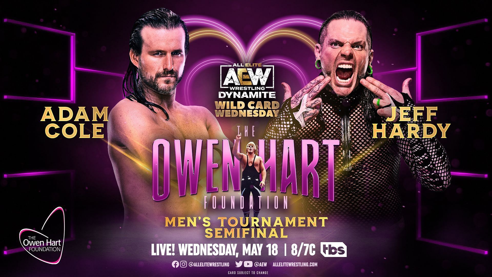 The bout between the two was set for the Owen Hart Foundation Tournament.