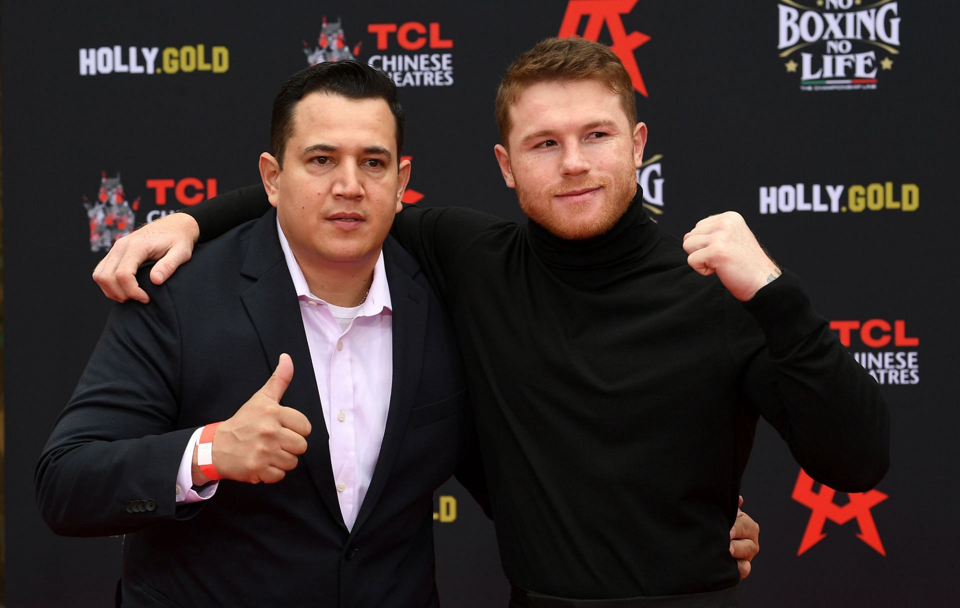 Canelo Alvarez at TCL&#039;s Hand and Foot Ceremony 