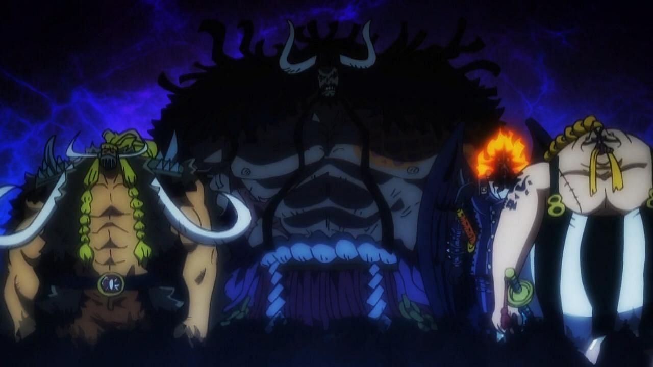 Kaido and the Calamities as seen in the One Piece anime (Image Credits: Eiichiro Oda/Shueisha, Viz Media)