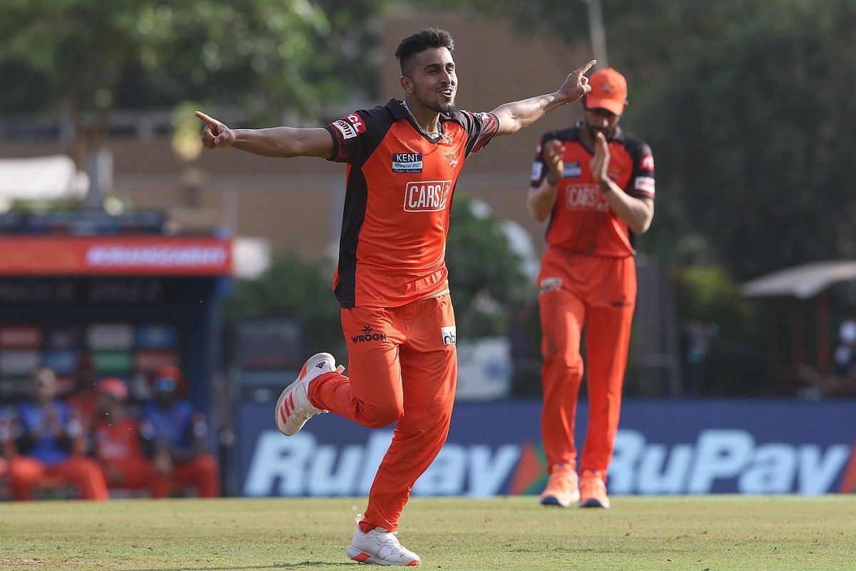 Umran Malik breathed down the neck of the opposition batters with his extra pace. Image Courtesy: BCCI