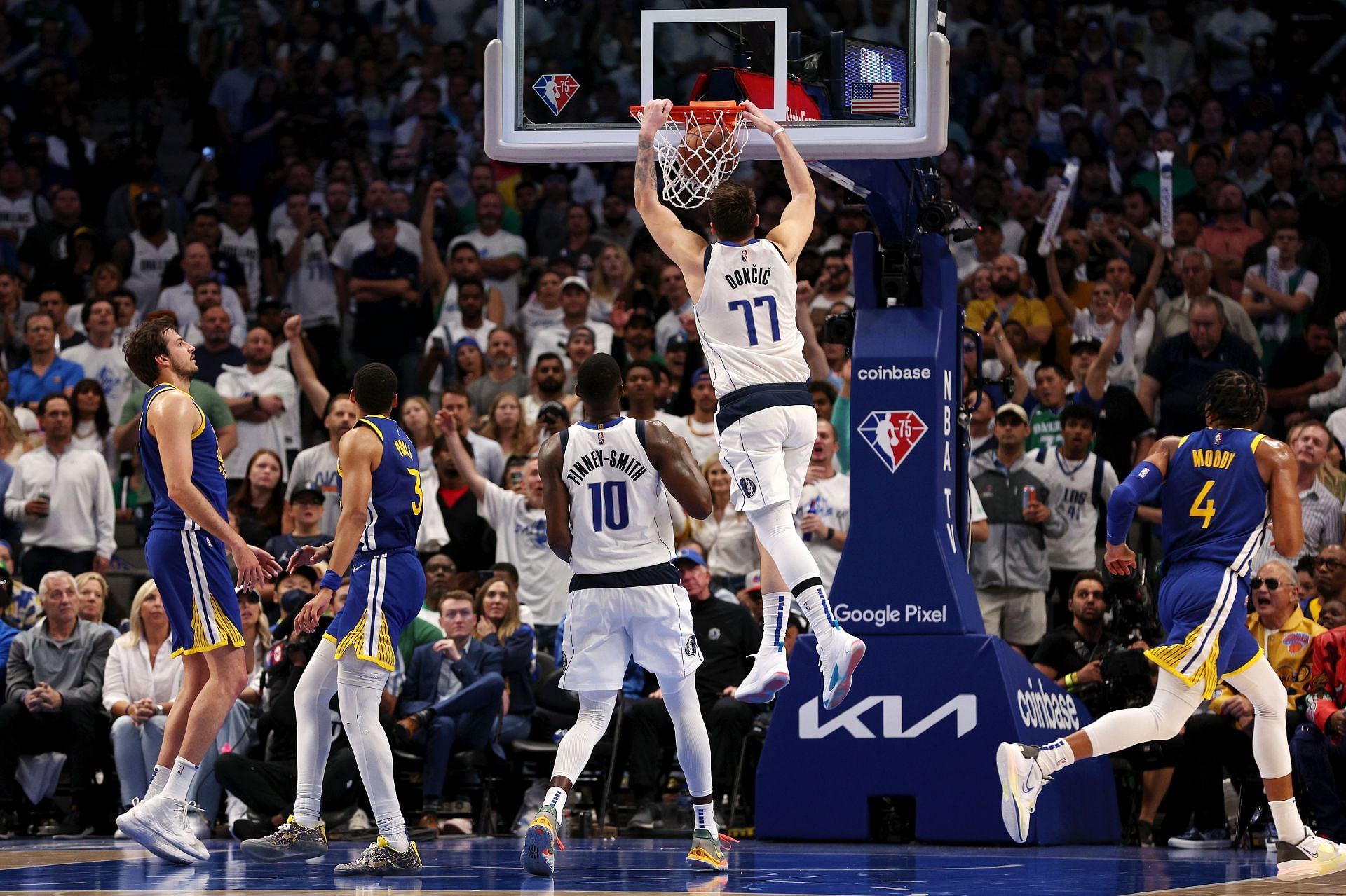 Dallas Mavericks and Luka Doncic won Game 4 against the Golden State Warriors.