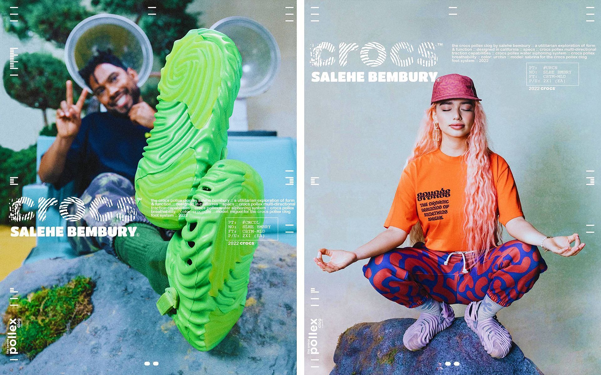 Salehe Bembury x Crocs Pollex clogs set to launch this May (Image via Instagram/@salehebembury)