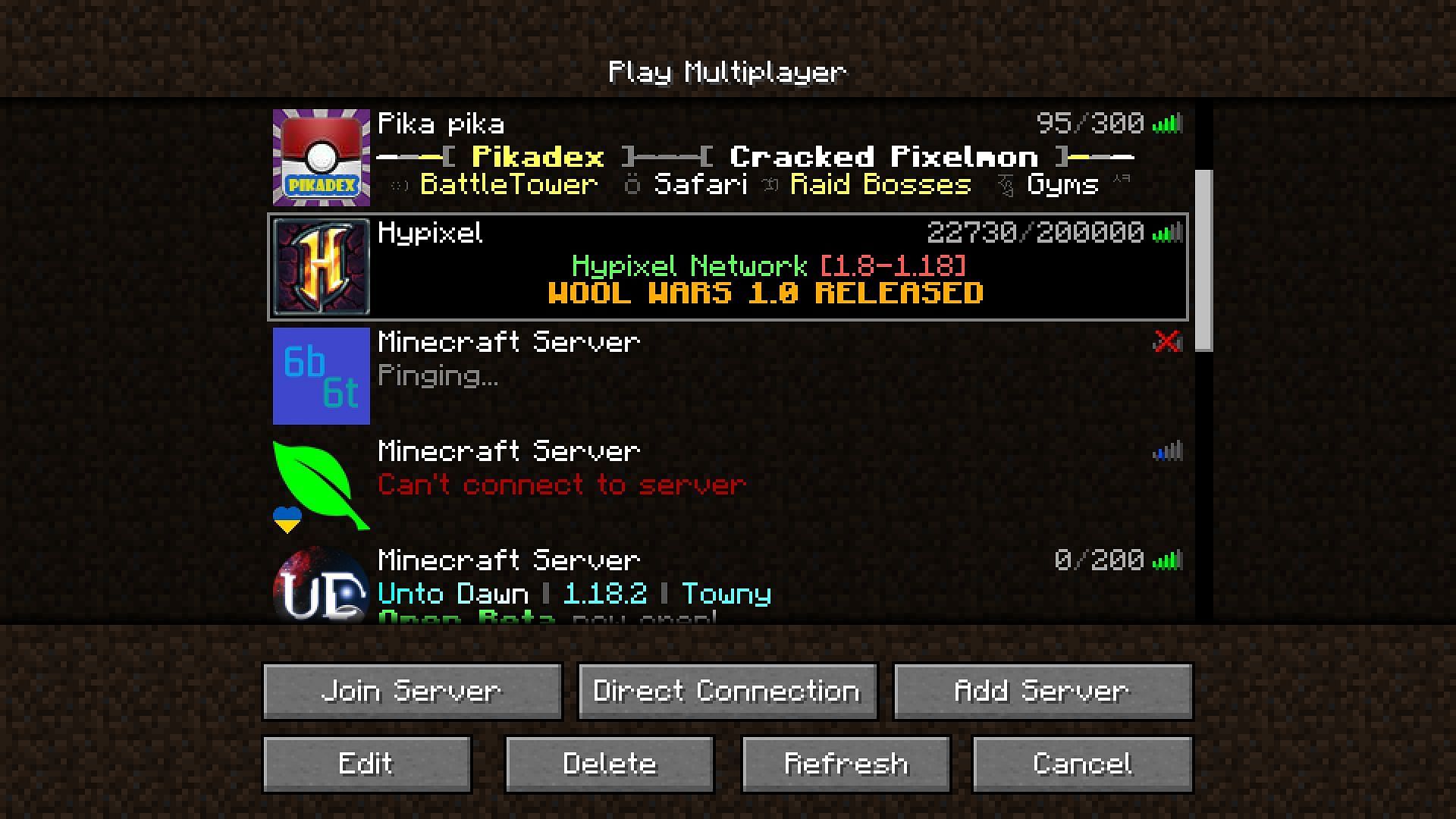 How to play on a Minecraft server