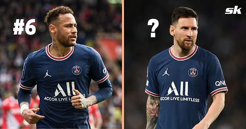 Neymar Jr. (left) and Lionel Messi (right)