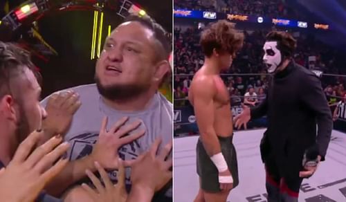 Samoa Joe had to be restrained by security on AEW Rampage