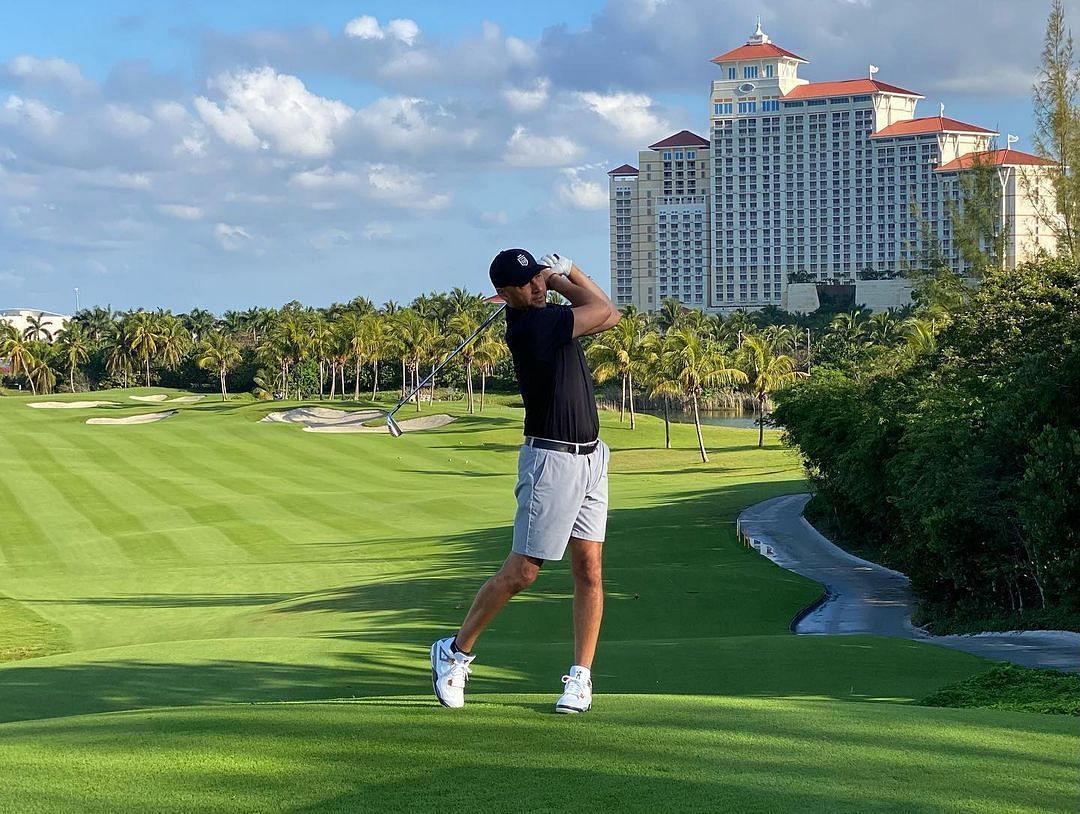 New York Yankees&#039; Derek Jeter at Day 1 of the DJCI Celebrity-Amateur golf tournament.