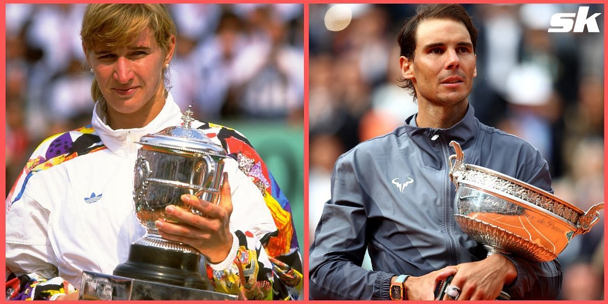 Steffi Graf and Rafael Nadal are among eight players to have won Roland Garros without dropping a set