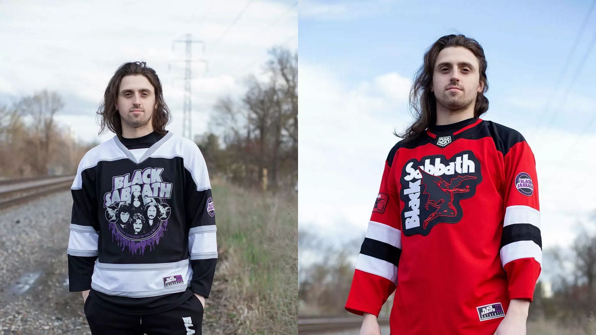 newly released Black Sabbath hockey-themed collection ( Image via Puck Hcky)