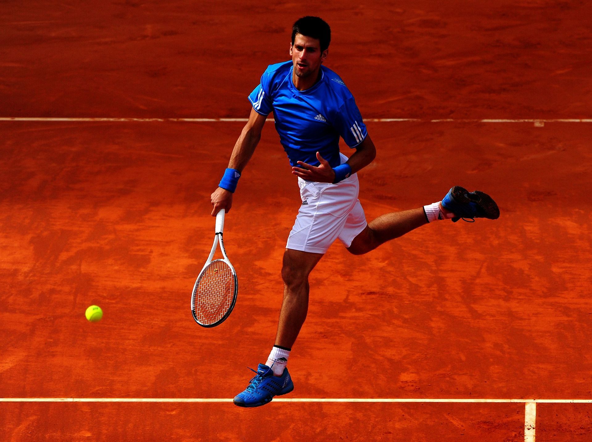 Novak Djokovic had an epic battle with Rafael Nadal in Madrid in 2009.