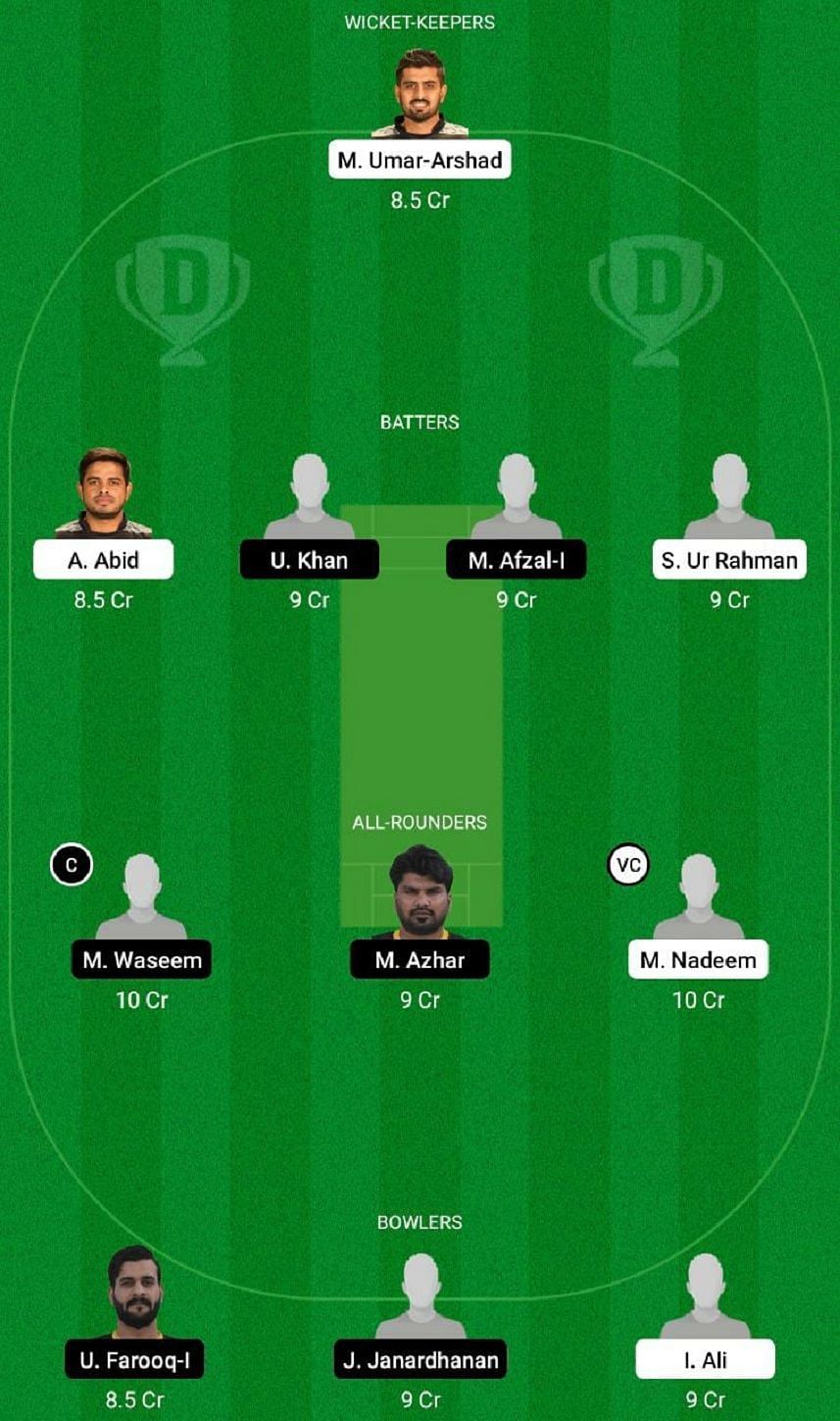 TVS vs BG Dream11 Fantasy Tip #1 - Sharjah Ramadan T10 League 2022