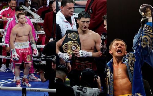 From Left to Right: Canelo Alvarez, Dmitry Bivol, Gennadiy Golovkin