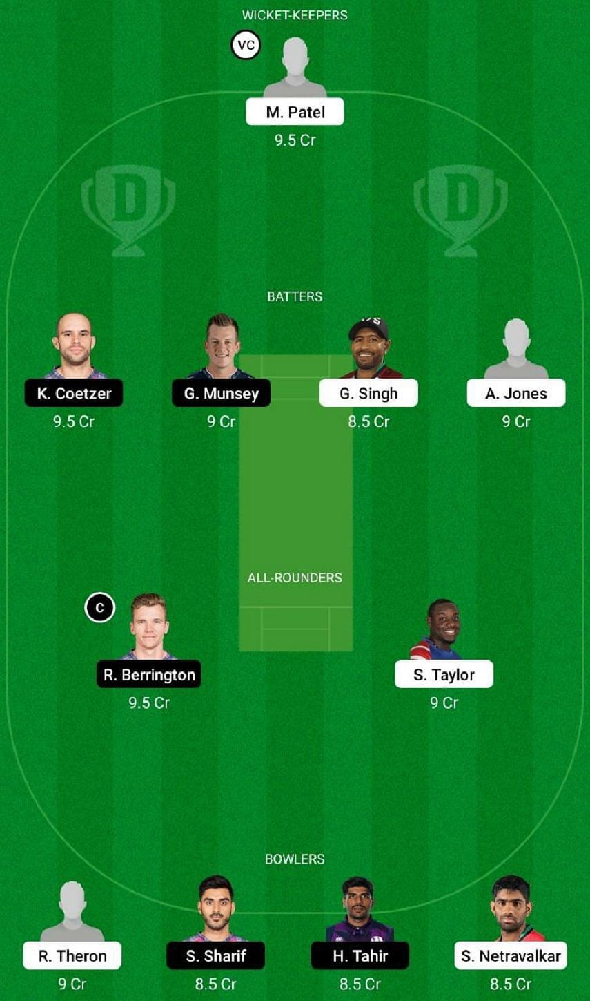 USA vs SCO Dream11 Fantasy Tip #1