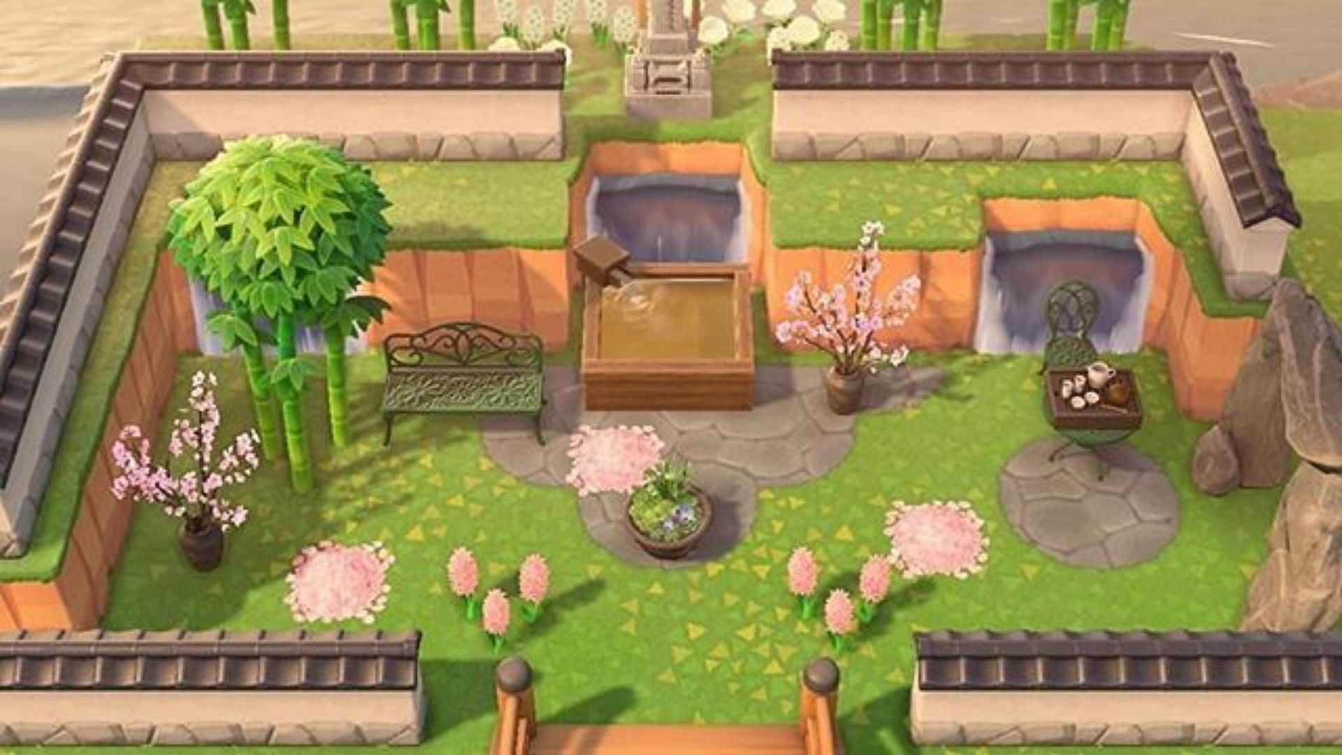 Animal Crossing: New Horizons players come up with the most creative Zen Garden ideas for their islands (Image via Nicole Johnston/Pinterest)